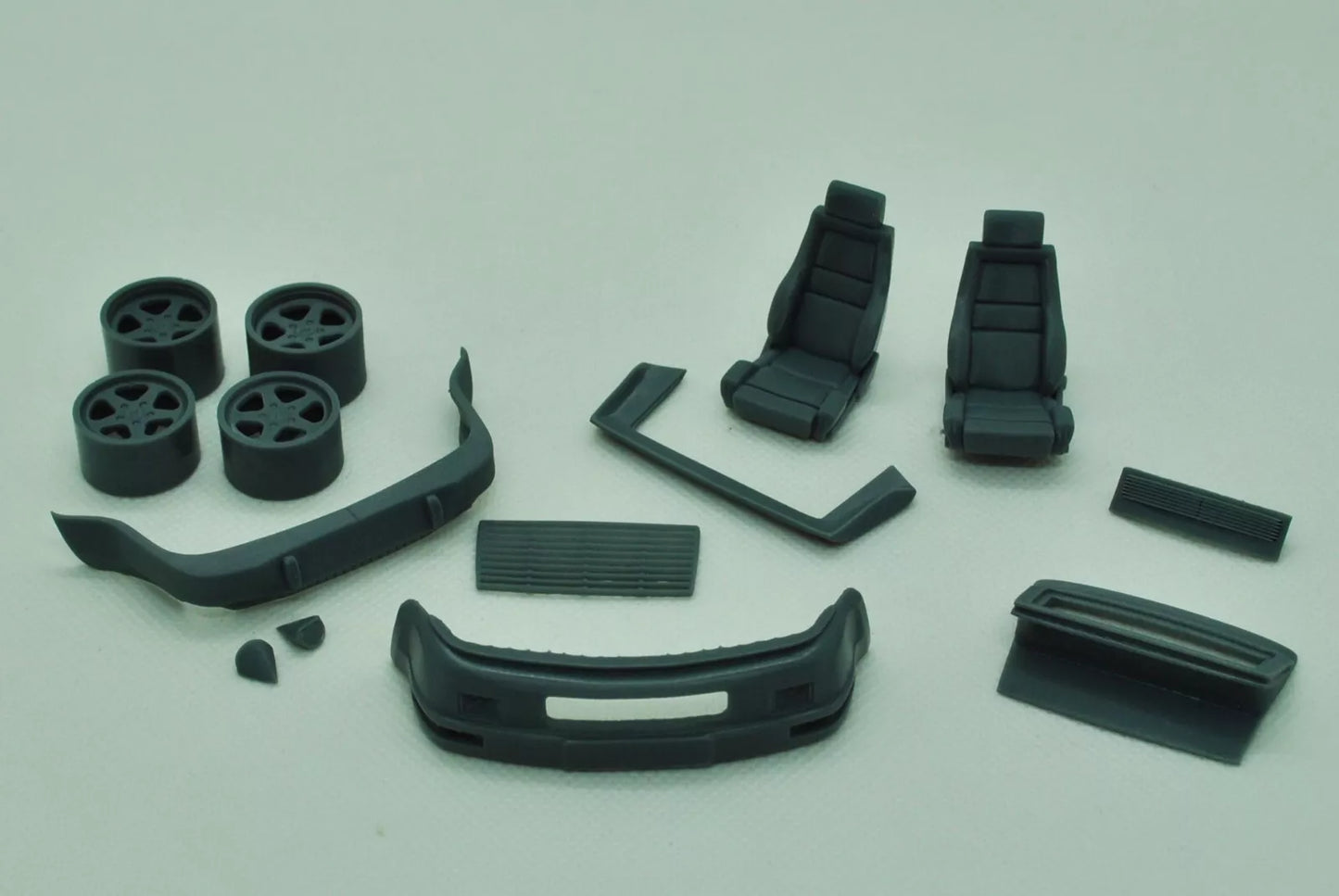 1/24 3D print Porsche RUF BTR II with wheels transkit for Fujimi Enthusiast