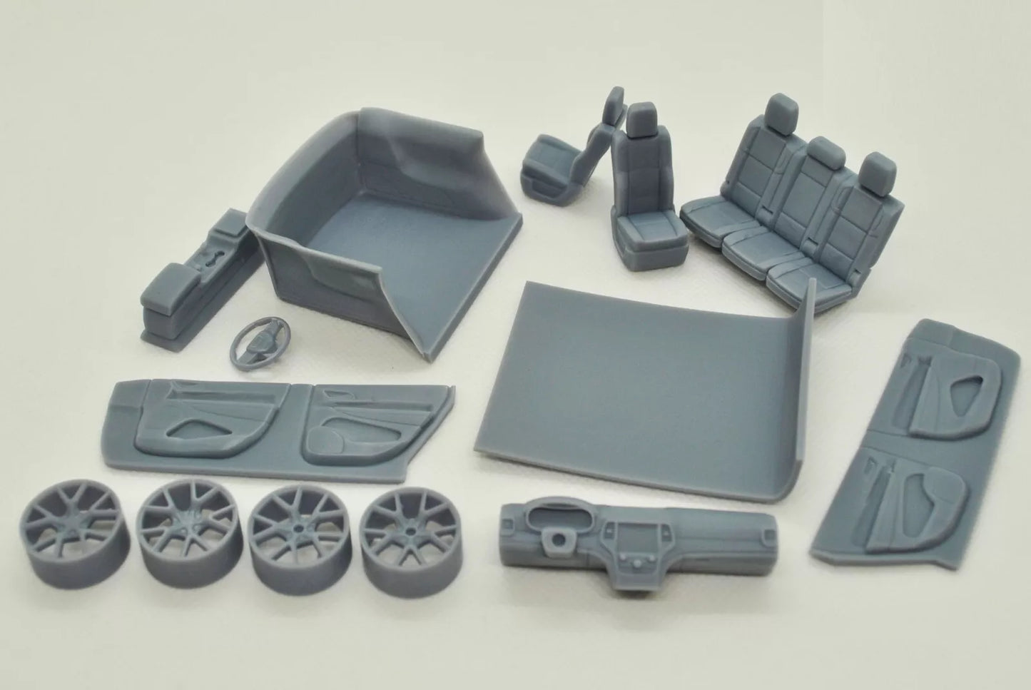 1/25 3D-Druckharz, NICHT GEGOSSEN, Bausatz Jeep Grand Cherokee Trackhawk