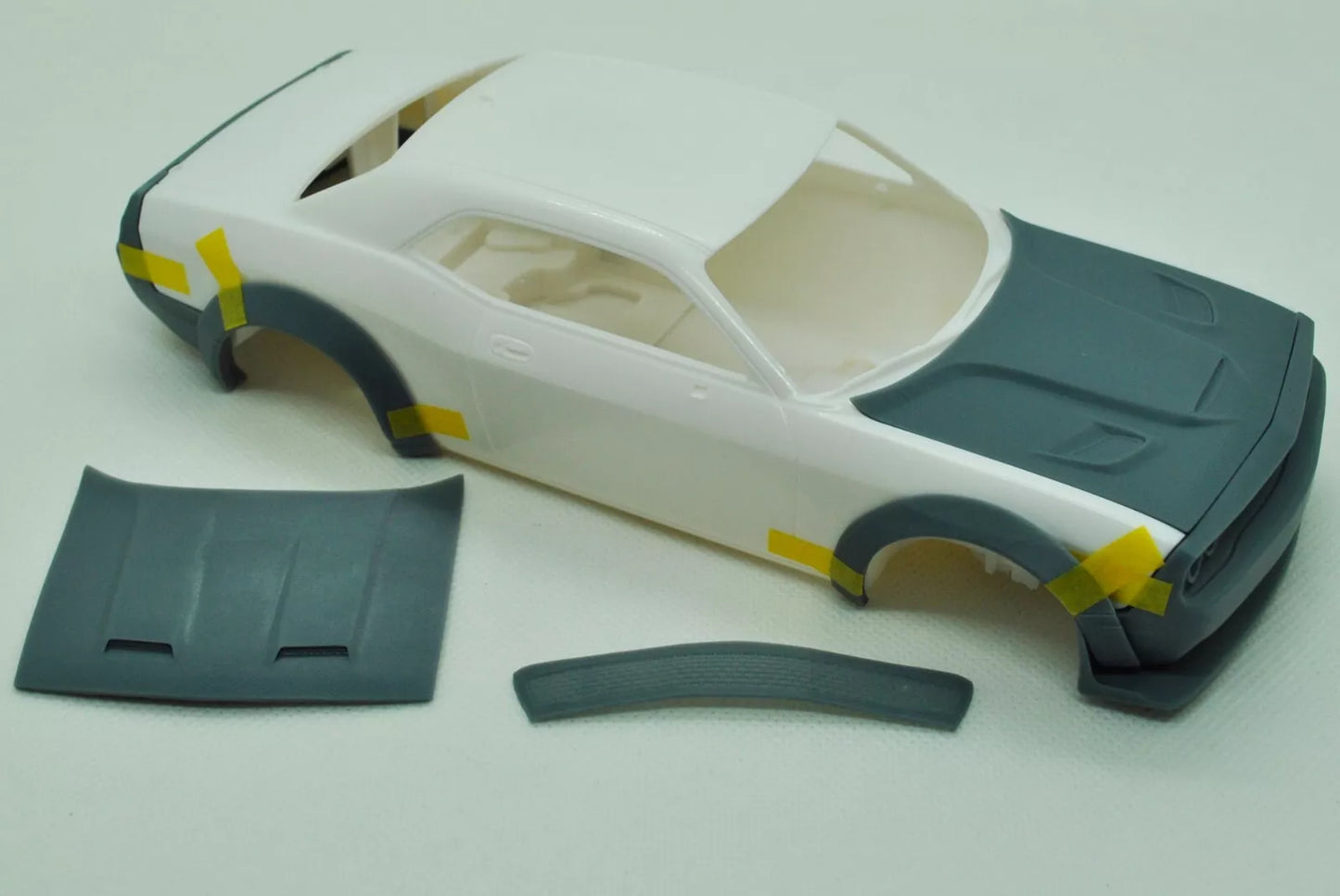 1/25 3D-Druck 2018 Dodge Challenger SRT Hellcat Widebody Transkit für AMT