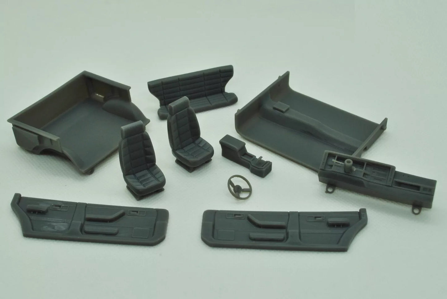 1/25 3D-Druckharz, NICHT GEGOSSEN, Bausatz Jeep Cherokee XJ 5-Türer, 1984