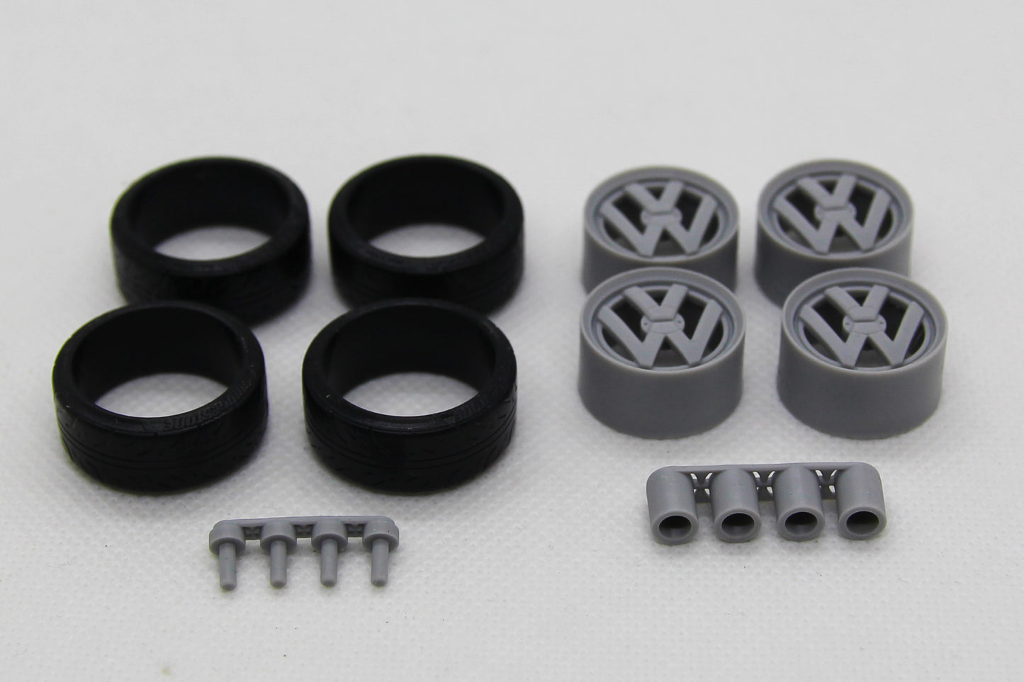 1/24 wheels 17 inch VW Logo wheels for Tamiya Fujimi Aoshima Revell