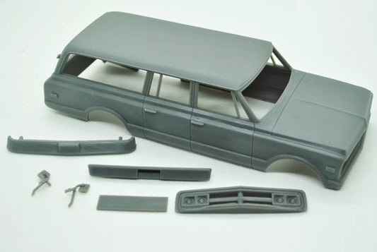 1/25 3D-Druckharz, NICHT GEGOSSEN, Bausatz GMC Suburban 1972