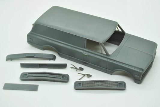1/25 3D-Druckharz, NICHT GEGOSSEN, Bausatz Chevrolet Panel Truck 1970