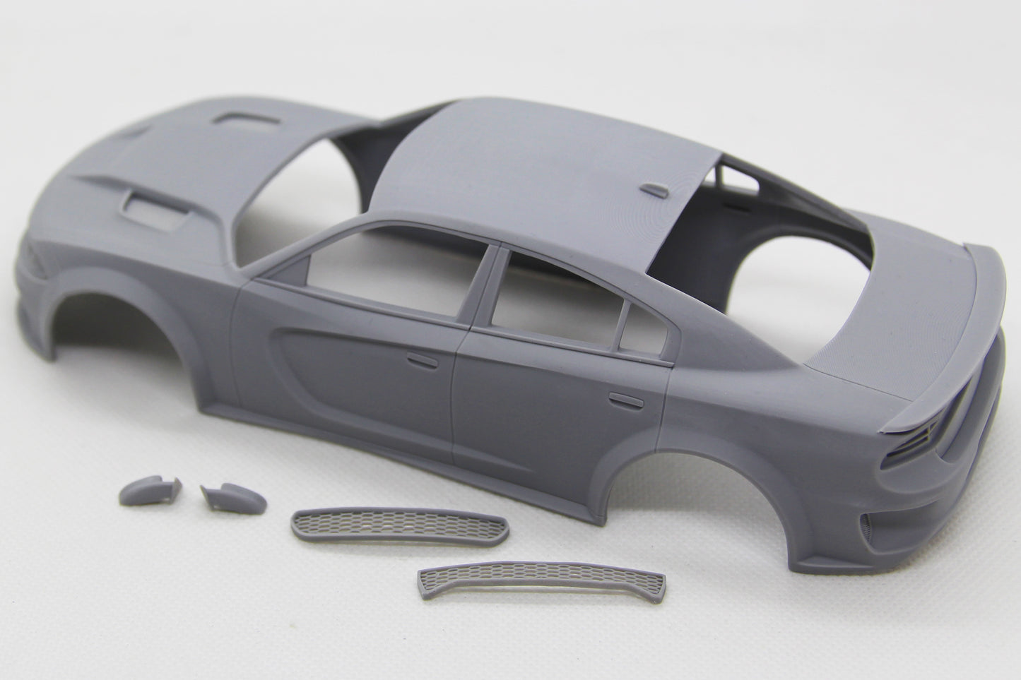 1/25 3D print 2021 Dodge Charger SRT Hellcat transkit for AMT