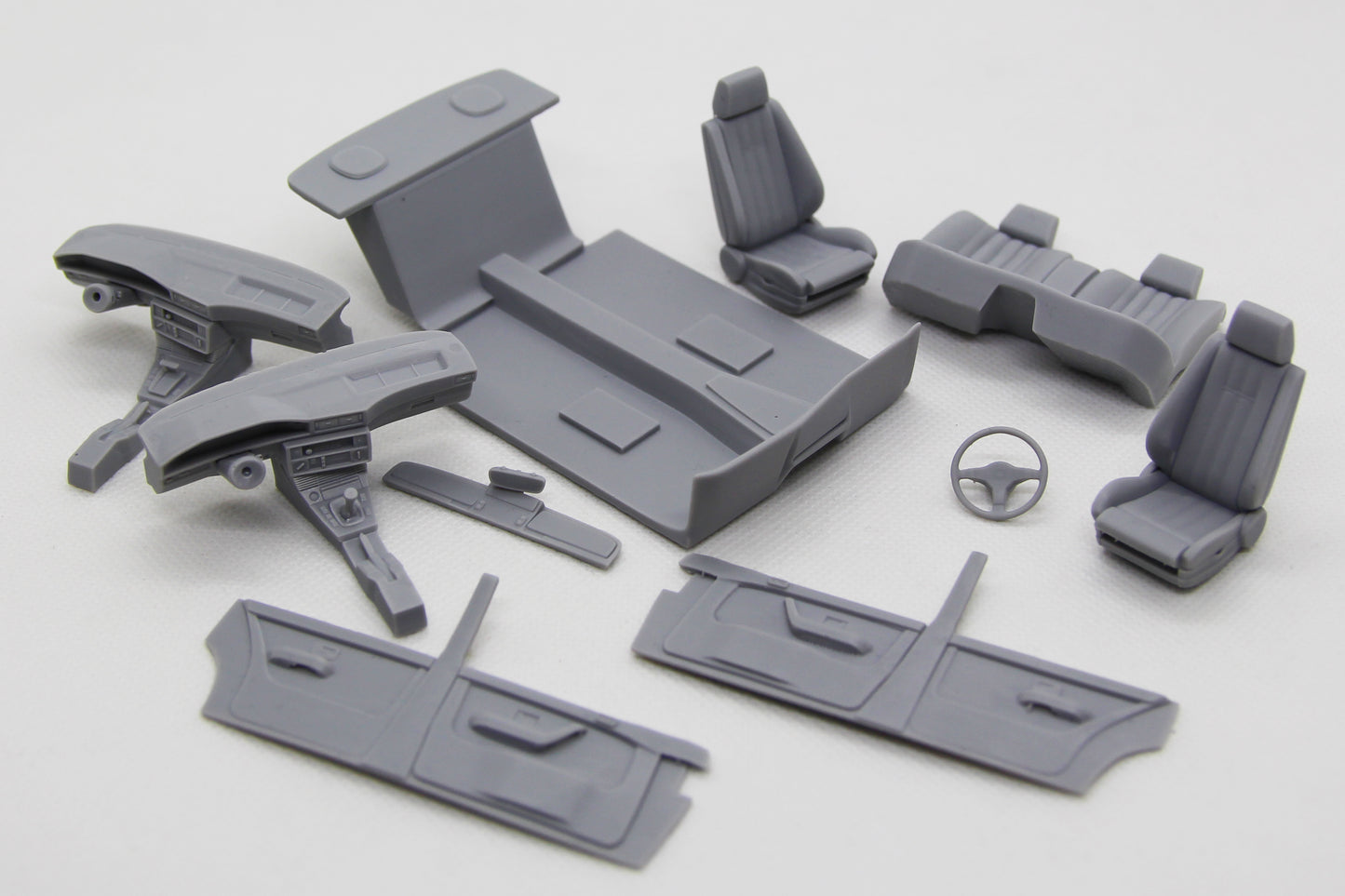 1/24 3D print resin kit BMW 5 Series (E28) stance version with BBS Kerscher RX wheels