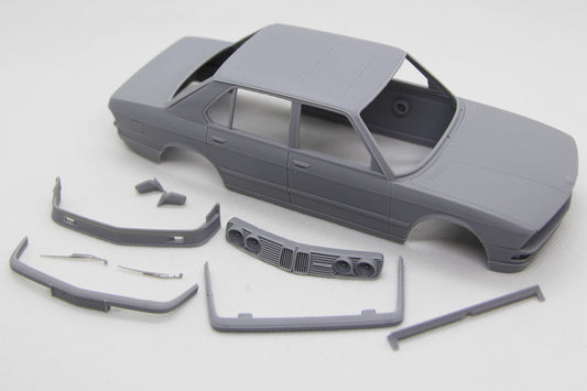 1/24 3D print resin kit Alpina B9/B10 (BMW E28) with black decals