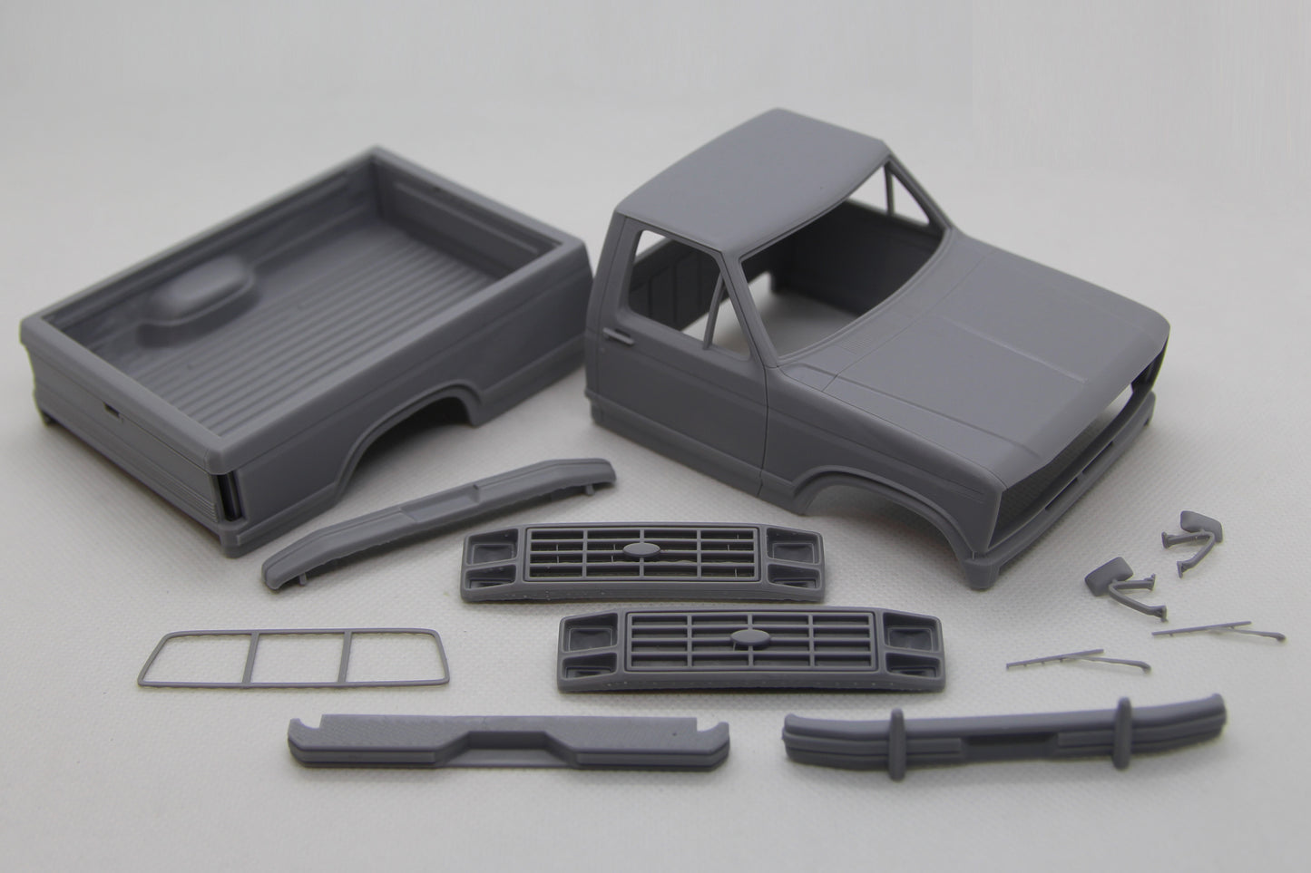 1/25 3D print resin kit Ford F-150 Single Cab Long Bed 1983
