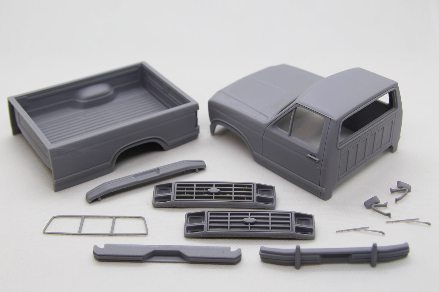 1/25 3D print resin kit Ford F-150 Single Cab Long Bed 1983